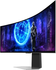 Монитор Samsung 49" Odyssey OLED G9 S49DG952SI серебристый OLED LED 32:9 HDMI M/M TV матовая HAS 250cd 178гр/178гр 5120x1440 240Hz FreeSync Premium Pro DP USB 12.6кг