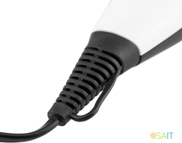 Машинка для стрижки Galaxy Line GL 4106 белый/черный 12Вт (насадок в компл:6шт)