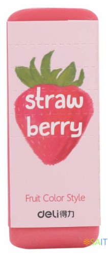 Ластик Deli 71050 108х40х12мм ассорти индивидуальная картонная упаковка