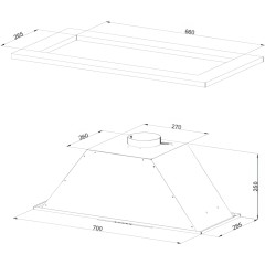 Встраиваемая вытяжка Kuppersberg Kuppersberg INLINEA 70 LX