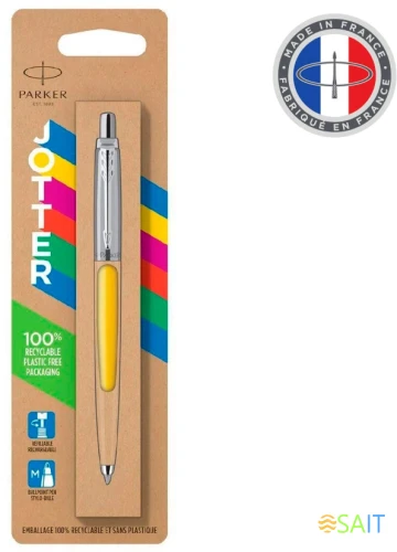 Ручка шариков. Parker Jotter Originals (2076056) Yellow CT M син. черн. блистер