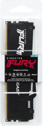 Память DDR5 32GB 6000MHz Kingston KF560C36BBEA-32 Fury Beast Black Expo RGB RTL Gaming PC5-48000 CL36 DIMM 288-pin 1.35В kit dual rank с радиатором Ret