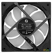 Вентилятор для корпуса Lian-Li ST120 ARGB 120х120x25 черный 4-pin 32.0дБ (упак.:3шт) (G99.12ST3B.00) Ret