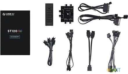 Вентилятор для корпуса Lian-Li ST120 ARGB 120х120x25 черный 4-pin 32.0дБ (упак.:3шт) (G99.12ST3B.00) Ret