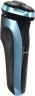 Бритва роторная Hyundai H-SH8088 реж.эл.:3 питан.:аккум. голубой/черный