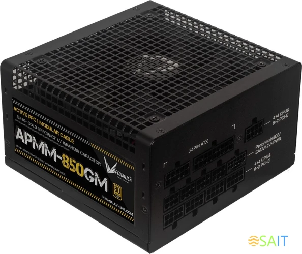 Блок питания Formula ATX 850W APMM-850GM Gen.5 80+ gold (20+4pin) APFC 120mm fan 8xSATA Cab Manag RTL