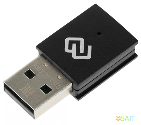 Сетевой адаптер Wi-Fi Digma DWA-AC600C AC600 USB 2.0 (ант.внутр.) 1ант.