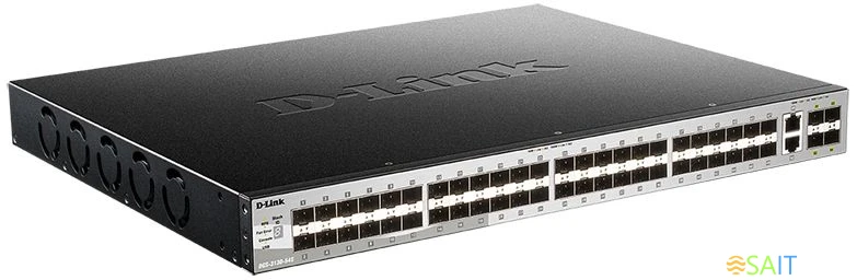 Коммутатор D-Link DGS-3130-54S/B1A (L3) 2x10Гбит/с 48SFP 4SFP+ управляемый