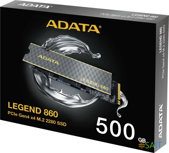 Накопитель SSD A-Data PCIe 4.0 x4 500GB SLEG-860-500GCS Legend 860 M.2 2280