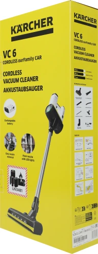 Пылесос ручной Karcher VC 6 Cordless ourFamily Car 250Вт черный/белый