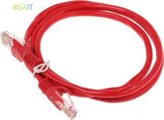 Патч-корд Premier PP12-1M/R 1000Гбит/с UTP 4 пары cat.5E CCA molded 1м красный RJ-45 (m)-RJ-45 (m)