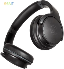 Гарнитура накладные Audio-Technica ATH-S220BT черный беспроводные bluetooth оголовье (ATH-S220BT BLACK)