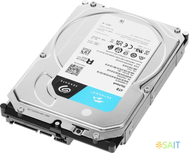 Жесткий диск Seagate SATA-III 4TB ST4000VX016 Surveillance Skyhawk 4KN (5400rpm) 256Mb 3.5"