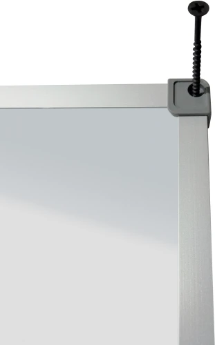 Доска магнитно-маркерная Silwerhof лак белый 60x90см алюминиевая рама