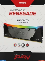 Память DDR4 32GB 3200MHz Kingston KF432C16RB2A/32 Fury Renegade RGB RTL Gaming PC4-25600 CL16 DIMM 288-pin 1.35В dual rank с радиатором Ret