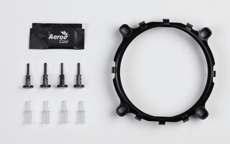 Устройство охлаждения(кулер) Aerocool Verkho 2 Soc-AM5/AM4/1200/1700/1851 серебристый/синий 4-pin 15-25dB Al+Cu 110W 307gr Ret