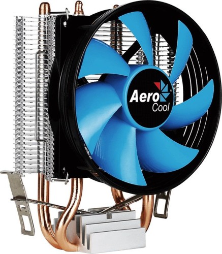 Устройство охлаждения(кулер) Aerocool Verkho 2 Soc-AM5/AM4/1200/1700/1851 серебристый/синий 4-pin 15-25dB Al+Cu 110W 307gr Ret