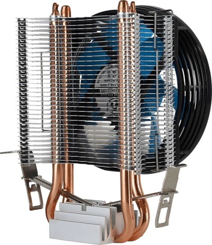 Устройство охлаждения(кулер) Aerocool Verkho 2 Soc-AM5/AM4/1200/1700/1851 серебристый/синий 4-pin 15-25dB Al+Cu 110W 307gr Ret