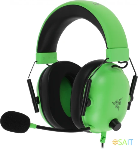 Наушники с микрофоном Razer Blackshark V2 X зеленый 1.3м мониторные оголовье (RZ04-03240600-R3M1)