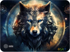Коврик для мыши Cactus Wolf рисунок 400x300x3мм (CS-MP-PRO20XL)
