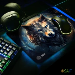 Коврик для мыши Cactus Wolf рисунок 400x300x3мм (CS-MP-PRO20XL)