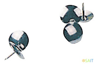 Кнопки Deli E0022 никелированные (упак.:100шт) пластиковая коробка