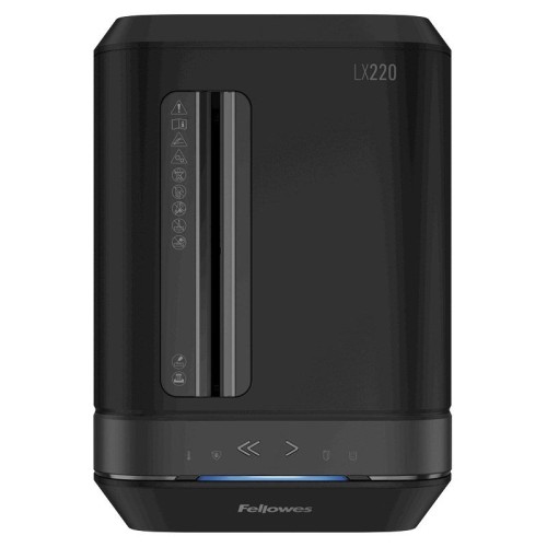 Шредер Fellowes® Powershred® LX220, черный, DIN P-4, 4х12 мм, 20 лст., 30 лтр, Jam Proof™, SafeSense, шт Fellowes Powershred LX220