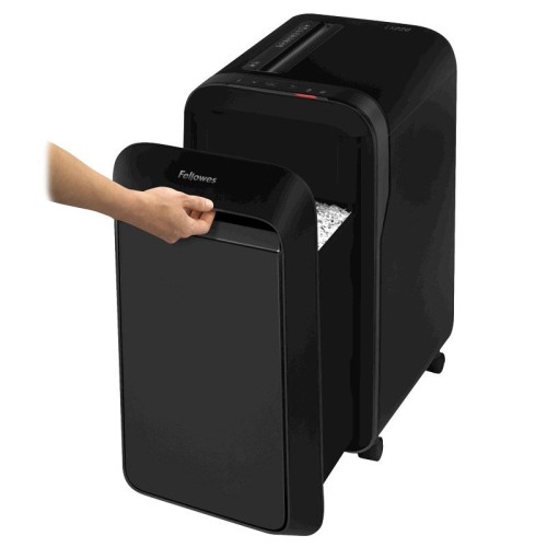 Шредер Fellowes® Powershred® LX220, черный, DIN P-4, 4х12 мм, 20 лст., 30 лтр, Jam Proof™, SafeSense, шт Fellowes Powershred LX220