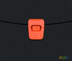 Портфель Бюрократ Black Opal BLPP01OR 1 отдел. A4 пластик 0.7мм черный/оранжевый