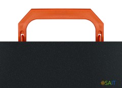 Портфель Бюрократ Black Opal BLPP01OR 1 отдел. A4 пластик 0.7мм черный/оранжевый