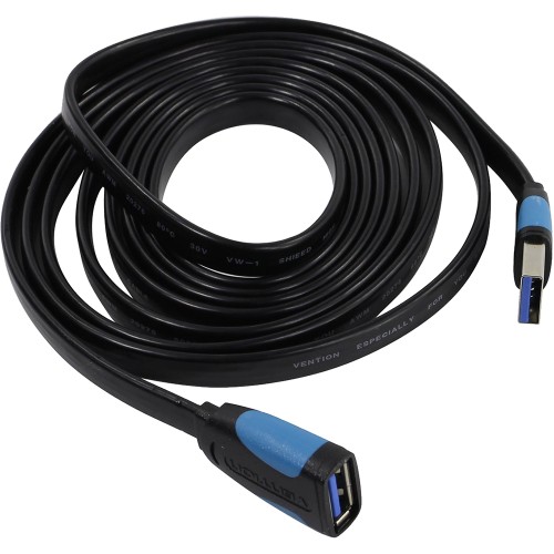 Кабель-удлинитель Vention USB 3.0 AM/AF - 2 м плоский Кабель-удлинитель Vention USB 3.0 AM/AF - 2 м (VAS-A13-B200)