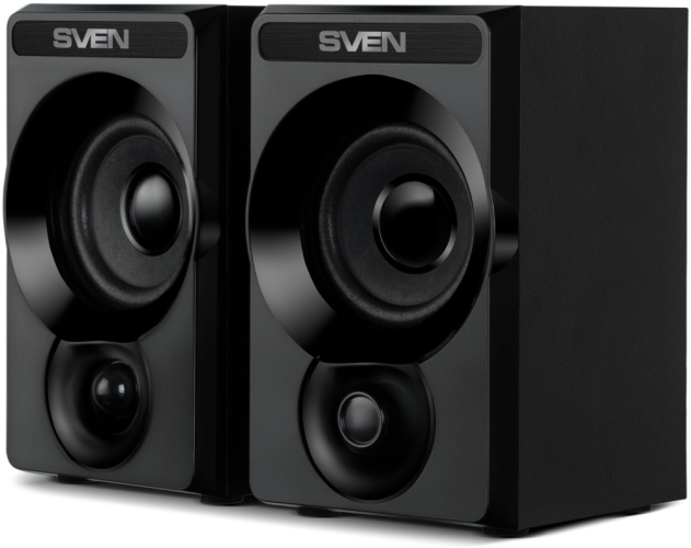 SVEN SPS-535, чёрный, акустическая система 2.0, USB, мощность 2x3 Вт(RMS) Sven SV-022501