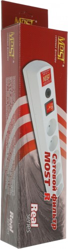 Сетевой фильтр Most R 5м (6 розеток) белый (коробка)