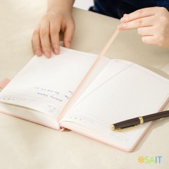 Блокнот Deli LINFINI EN158L A5 210х143мм искусст. кожа 144л линейка твердая обложка ассорти ассорти:син/роз/зел