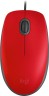 Мышь Logitech M110 Silent красный/черный оптическая 1000dpi silent USB 2but (910-005501)