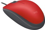 Мышь Logitech M110 Silent красный/черный оптическая 1000dpi silent USB 2but (910-005501)