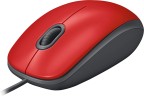 Мышь Logitech M110 Silent красный/черный оптическая 1000dpi silent USB 2but (910-005501)