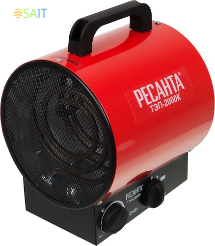 Тепловая пушка электрическая Ресанта ТЭП-2000К 2000Вт красный