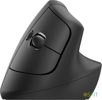 Мышь Logitech Lift графитовый оптическая 4000dpi silent беспров. BT/Radio USB для ноутбука 5but (910-006485)