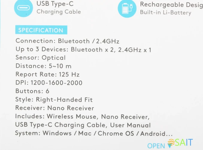 Мышь A4Tech Fstyler FB35C зеленый/черный оптическая 2000dpi беспров. BT/Radio USB 6but (FB35C MIDNIGHT GREEN)