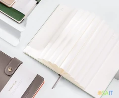 Блокнот Deli NUSIGN NS299 A5 искусст. кожа 120л твердая обложка ассорти