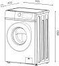 Стиральная машина Lex LWM06010BLIDsmall класс: A+++ загр.фронтальная макс.:6кг белый инвертор