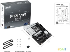 Материнская плата Asus PRIME Z890-P Soc-1851 Intel Z890 4xDDR5 ATX AC`97 8ch(7.1) 2.5Gg RAID+HDMI+DP