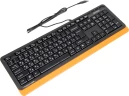 Клавиатура A4Tech Fstyler FK10 черный/оранжевый USB (FK10 ORANGE)