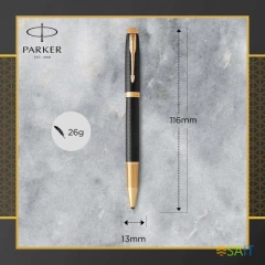 Ручка роллер Parker IM Premium T323 (1931660) Black GT F черн. черн. подар.кор.
