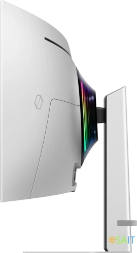 Монитор Samsung 49" Odyssey OLED G9 S49DG932SIXCI серебристый OLED LED 32:9 HDMI матовая HAS 250cd 178гр/178гр 5120x1440 240Hz FreeSync Premium Pro DP USB 12.9кг