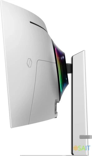 Монитор Samsung 49" Odyssey OLED G9 S49DG932SIXCI серебристый OLED LED 32:9 HDMI матовая HAS 250cd 178гр/178гр 5120x1440 240Hz FreeSync Premium Pro DP USB 12.9кг