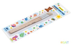 Набор кистей Silwerhof Веселые друзья (наб.3шт) щет.круг.№2,4,6 дерев.ручка