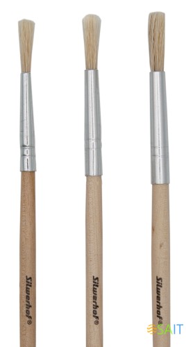 Набор кистей Silwerhof Веселые друзья (наб.3шт) щет.круг.№2,4,6 дерев.ручка