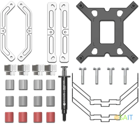 Устройство охлаждения(кулер) ID-Cooling Frozn A410 Se Soc-AM5/AM4/1200/1700/1851 серебристый/черный 4-pin 16-27.2dB Al+Cu 180W 720gr Ret